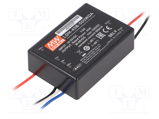 Converter: DC/DC; 43W; Uin: 18÷32V; Uout: 36÷86VDC; Iin: 2.1A; 138g