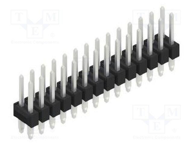 Connector: pin strips; pin header; male; PIN: 28; 2.54mm; THT; 2x14