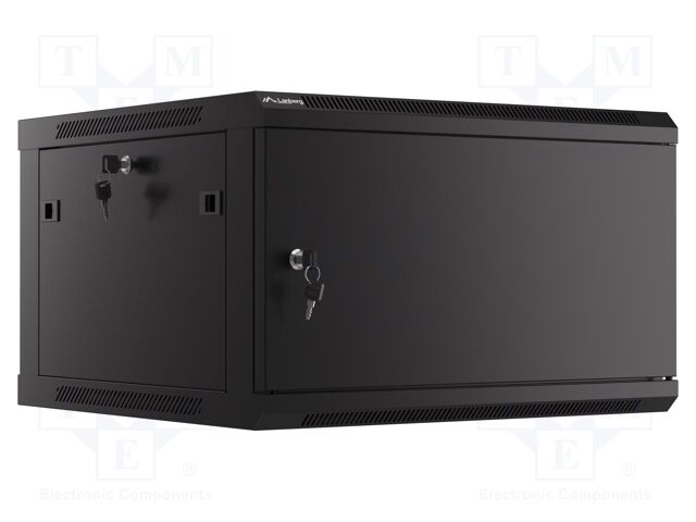 Enclosure: rack cabinet; Standard: 19"; 6U; black; Z: 600mm; X: 600mm