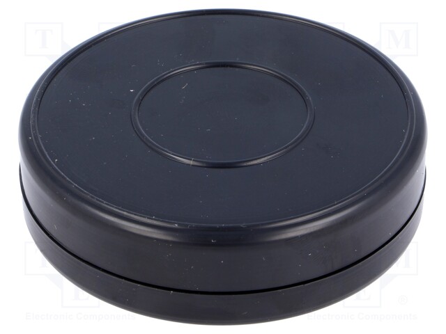 Enclosure: for alarms; ABS; black; Ø: 70mm; H: 18mm