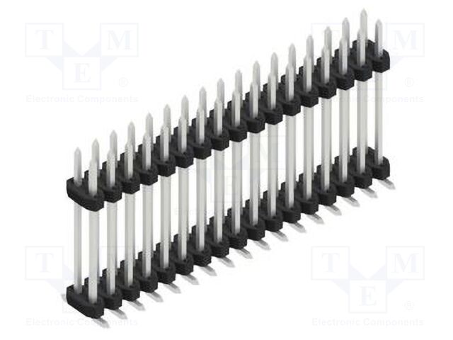 Connector: pin strips; pin header; male; PIN: 34; 2mm; SMT; 2x17
