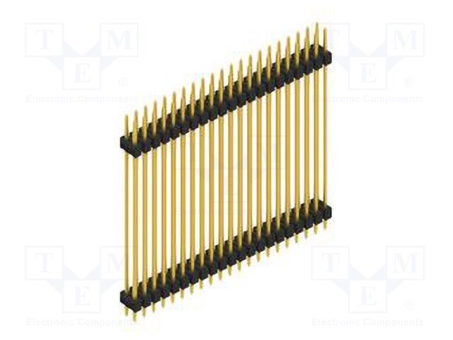 Connector: pin strips; pin header; male; PIN: 42; 2.54mm; THT; 2x21