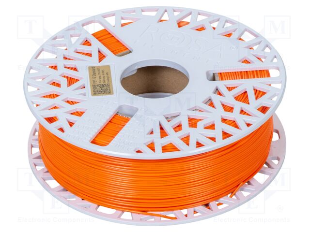Filament: PET-G; 1.75mm; orange; 220÷250°C; 1kg