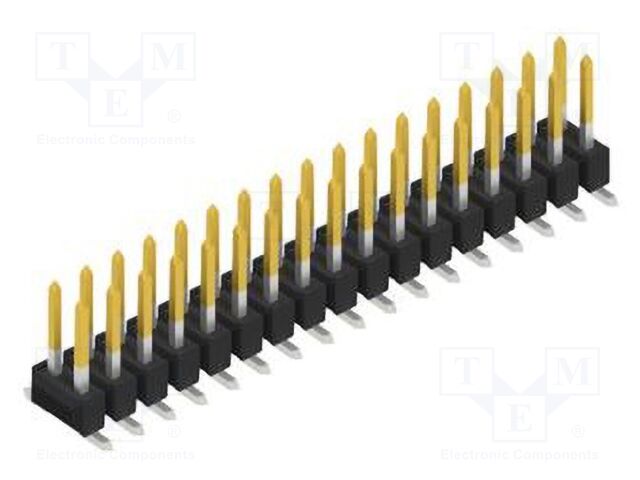Connector: pin strips; pin header; male; PIN: 34; 2.54mm; SMT; 2x17