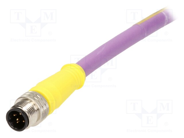 Plug; M12; PIN: 5; male; B code-Profibus; 10m; Insulation: PUR; IP67