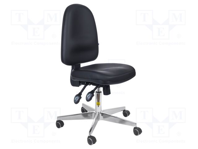 Chair; ESD; Seat dim: 460x430mm; Back dim: 440x510mm; 470÷600mm