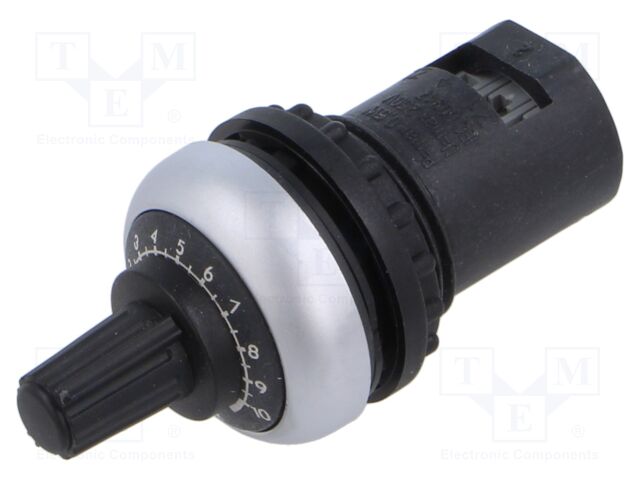 Potentiometer; 22mm; Ø22mm; IP66; Potentiometer: single turn; 10kΩ