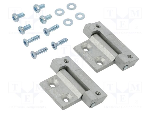 Hinge; cast zinc; AE,for enclosures
