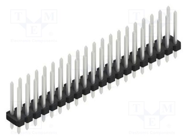 Connector: pin strips; pin header; male; PIN: 40; 2.54mm; THT; 2x20