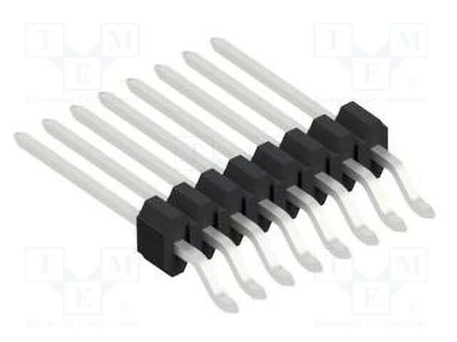 Connector: pin strips; pin header; male; PIN: 8; 1.27mm; SMT; 1x8