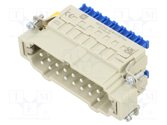 Connector: HDC; male; Han® ES; PIN: 16; size 16B