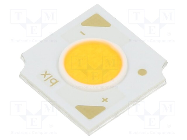 Power LED; COB; white warm; 120°; 700mA; P: 12.8W; 13.5x13.5x1.63mm