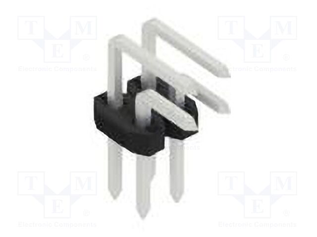 Connector: pin strips; pin header; male; PIN: 4; 2mm; THT; 2x2; 100V