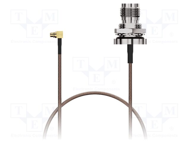 Cable; MMCX male,TNC female; brown; -45÷125°C; 0÷6GHz; 200mm; 50Ω