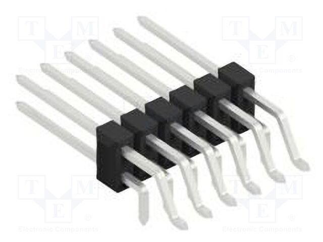 Connector: pin strips; pin header; male; PIN: 12; 2.54mm; SMT,THT