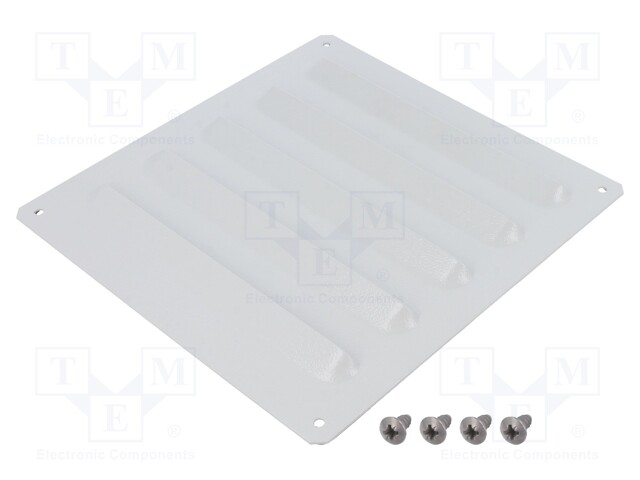 Vent, Steel, Grey, Schneider ClimaSys CV Series Ventilation Systems, 220 mm, 220 mm