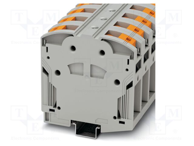 Splice terminal: rail; PA; ways: 1; terminals: 2; W: 31mm; H: 116.4mm