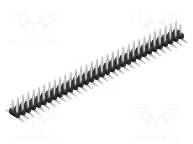 Connector: pin strips; pin header; male; PIN: 64; 2mm; SMT; 2x32