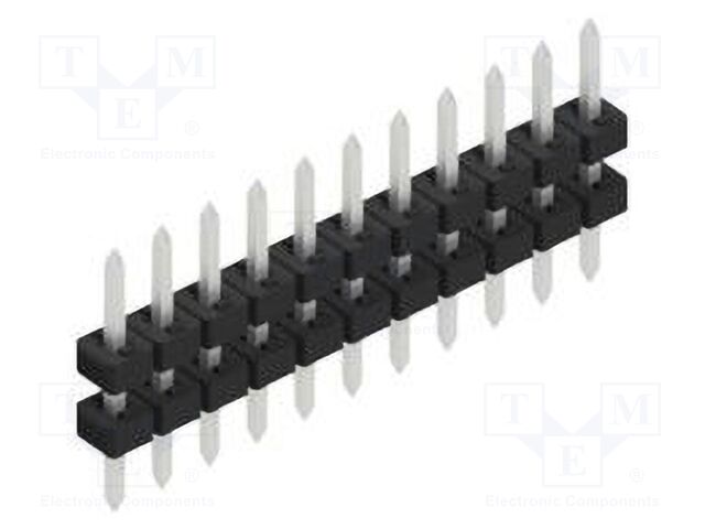 Connector: pin strips; pin header; male; PIN: 11; 2mm; THT; 1x11