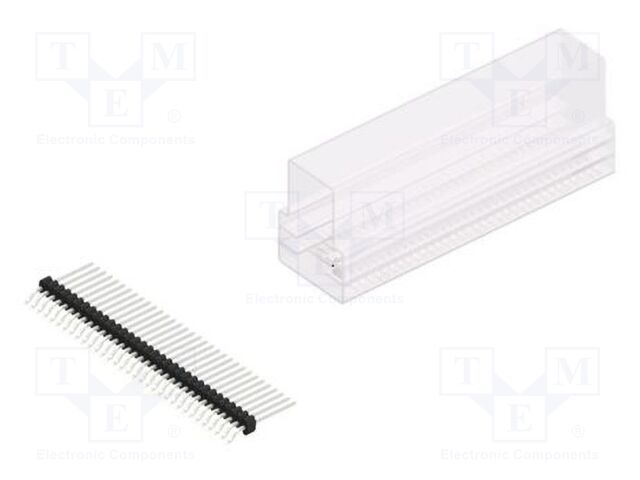 Connector: pin strips; pin header; male; PIN: 33; 1.27mm; SMT; 1x33