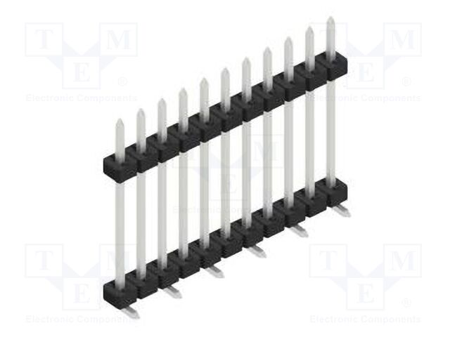 Connector: pin strips; pin header; male; PIN: 11; 2mm; SMT; 1x11