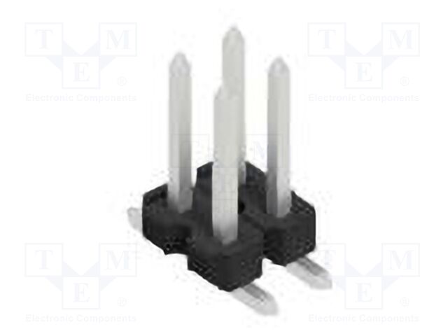 Connector: pin strips; pin header; male; PIN: 4; 2.54mm; SMT; 2x2