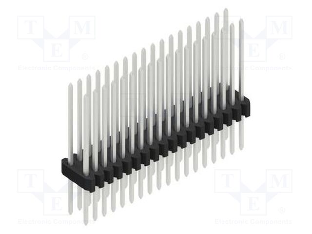 Connector: pin strips; pin header; male; PIN: 36; 1.27mm; THT; 2x18