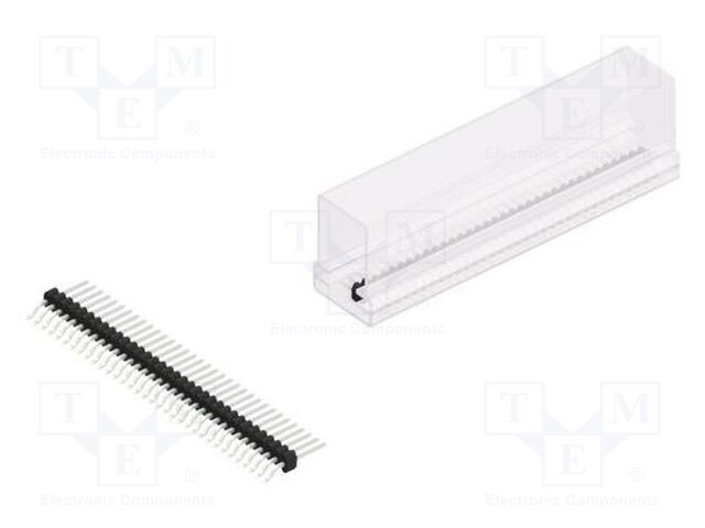 Connector: pin strips; pin header; male; PIN: 34; 1.27mm; SMT; 1x34