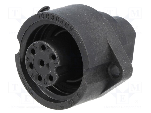 Connector: circular; socket; PIN: 7; female; w/o contacts; 250V