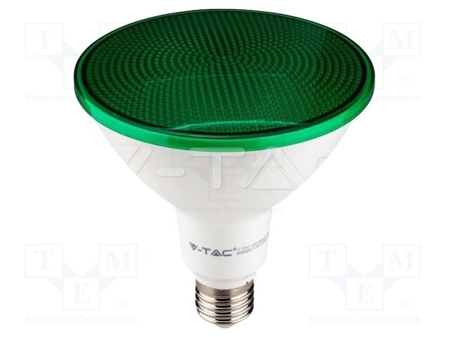 LED lamp; green; E27; 220÷240VAC; 1300lm; 100°; 95W; IP20