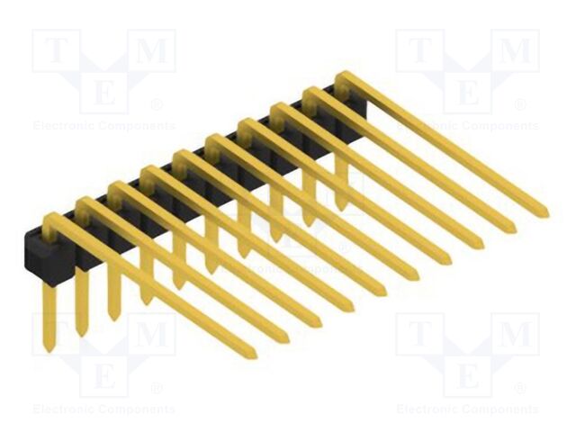 Connector: pin strips; pin header; male; PIN: 10; 2.54mm; THT; 1x10