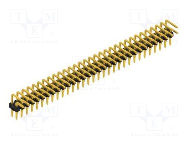 Connector: pin strips; pin header; male; PIN: 62; 2mm; THT; 2x31