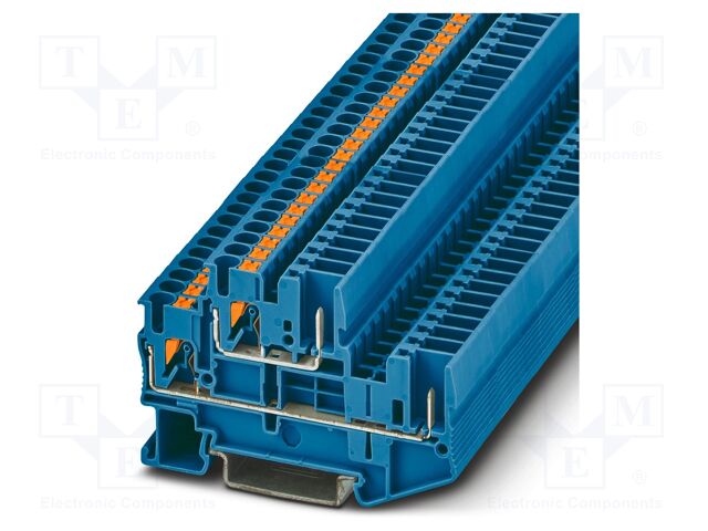 Splice terminal: rail; PT; 22A; 500V; PA; 0.14÷4mm2; terminals: 4