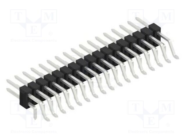 Connector: pin strips; pin header; male; PIN: 34; 2.54mm; SMT,THT