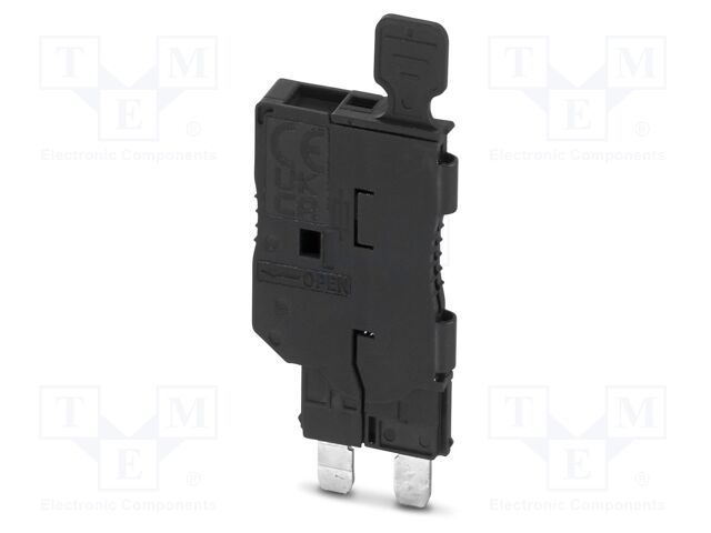 Connector: plug-in; 6.3A; 400V; PA; L: 58mm; W: 6.2mm; H: 25mm