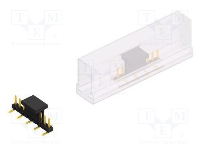 Connector: pin strips; pin header; male; PIN: 9; 2mm; SMT; 1x9; 100V