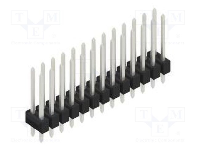 Connector: pin strips; pin header; male; PIN: 26; 2.54mm; THT; 2x13