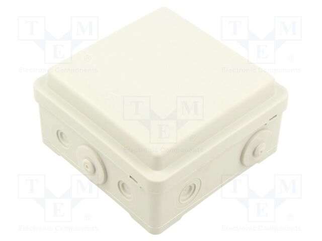 Enclosure: junction box; X: 100mm; Y: 52mm; Z: 100mm; wall mount