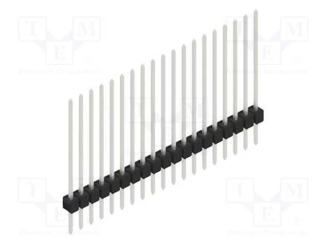 Connector: pin strips; pin header; male; PIN: 19; 2.54mm; THT; 1x19