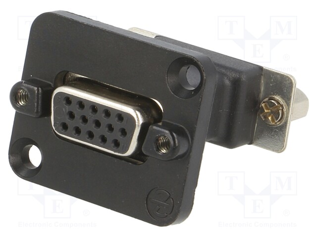 Transition: D-Sub coupler; both sides,D-Sub 15pin HD female