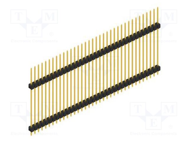 Connector: pin strips; pin header; male; PIN: 36; 2.54mm; THT; 1x36
