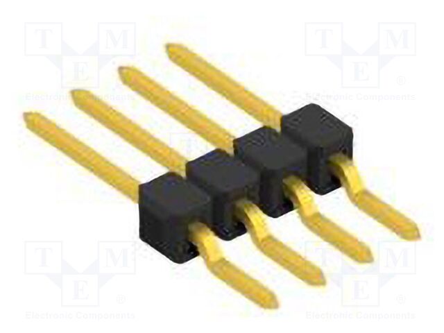Connector: pin strips; pin header; male; PIN: 4; 2.54mm; SMT; 1x4