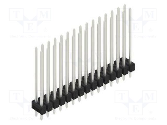 Connector: pin strips; pin header; male; PIN: 30; 2.54mm; THT; 2x15