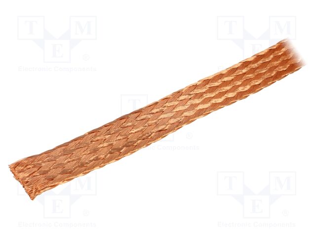 Braids; tape; Thk: 3mm; W: 25mm; 32AWG; Body dim: 25x3mm; 25m; SO/KO
