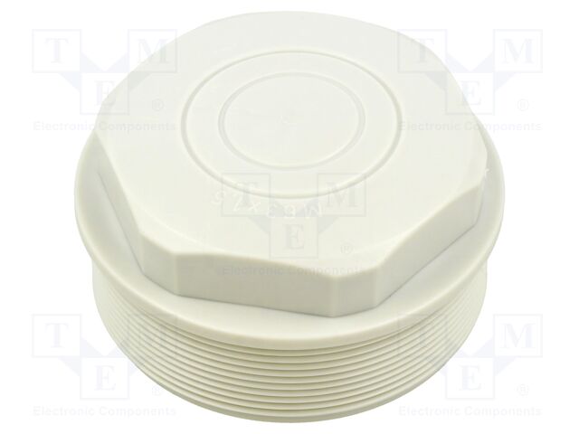 Stopper; M63; IP54; Mat: polyamide; grey; with pierceable membrane