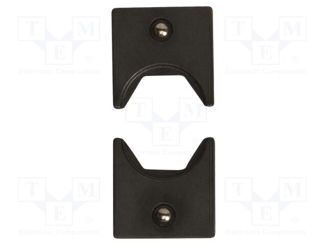 Crimping jaws; non-insulated terminals; Die shape: hexagon