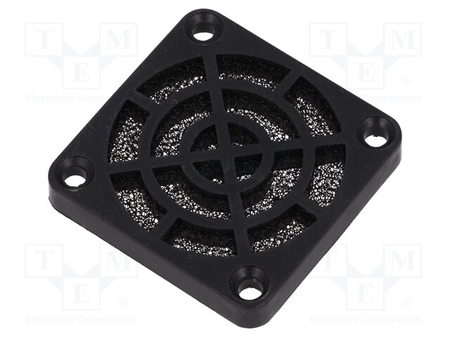 Guard; 40x40mm; Mat: plastic; Mounting: snap fastener,screw; 30ppi