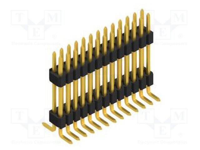 Connector: pin strips; pin header; male; PIN: 26; 1.27mm; SMT; 2x13