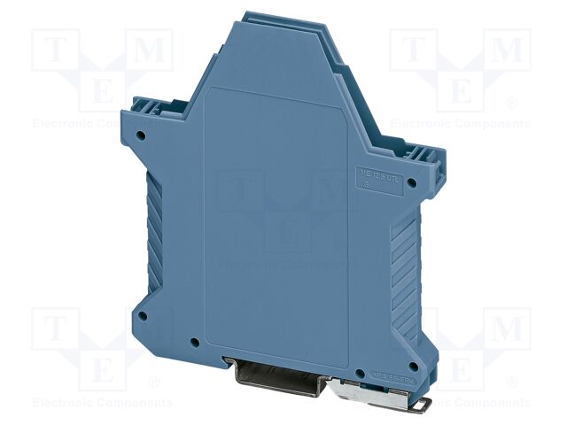 Enclosure base; blue; UL94V-0; ME 12,5; for DIN rail mounting