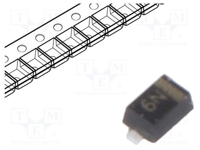 Diode: transil; 180W; 6.2V; 10A; unidirectional; SOD523
